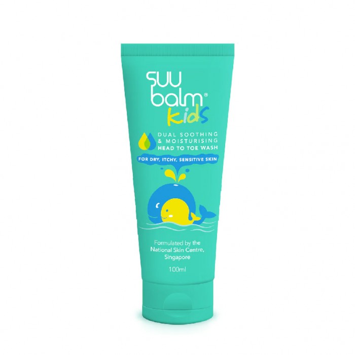 Suu Balm Kids Dual Soothing & Moisturising Head To Toe Wash 100ml