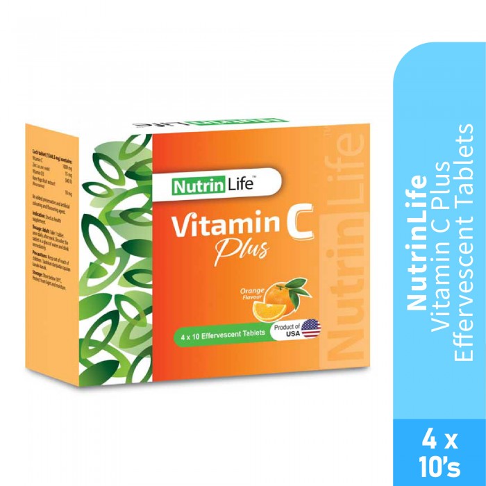 NUTRINLIFE Vitamin C Plus Effervescent 10's x 4