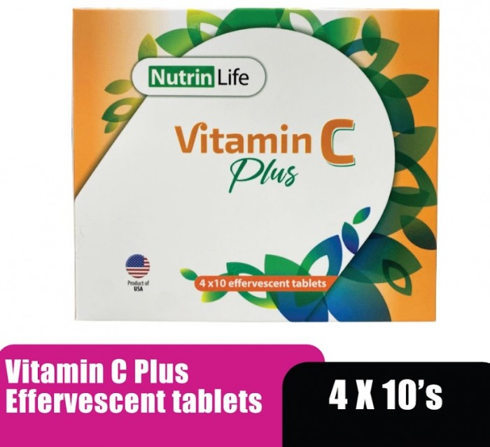 NUTRINLIFE VITAMIN C PLUS EFFERVESCENT 10'S X 4