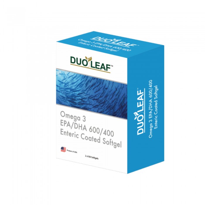 DUOLEAF OMEGA 3 (EPA/DHA 600/400) (ENTERIC COATED) 100'S X 2