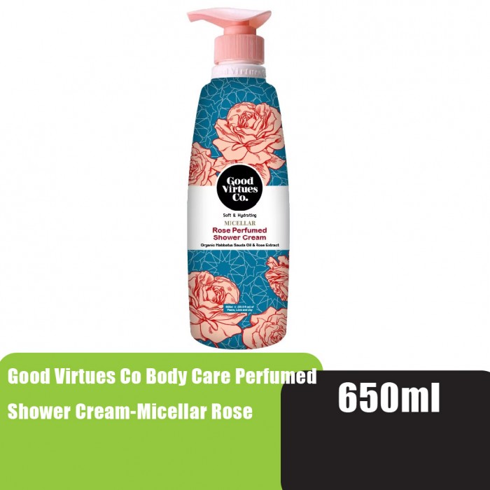 Good Virtues Co Body Care Perfumed Shower Cream-Micellar Rose 650ml