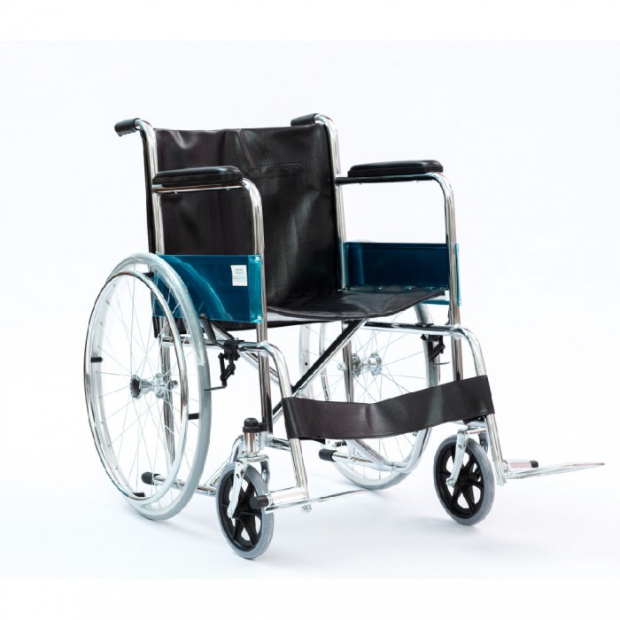 Maxwell Stainless Steel Standard Wheelchair (DY01809) - Foldable & Flexible Braking Kerusi Roda Wheelchair 轮椅