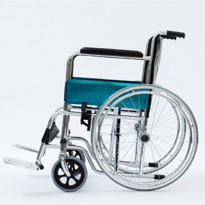 Maxwell Stainless Steel Standard Wheelchair (DY01809) - Foldable & Flexible Braking Kerusi Roda Wheelchair 轮椅