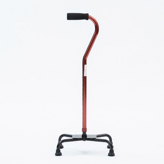 MAXWELL Aluminium Quad Cane Wide Base (DY05931) Non Slip Walking Aid Cane Stick / Tongkat Kaki 4 拐杖