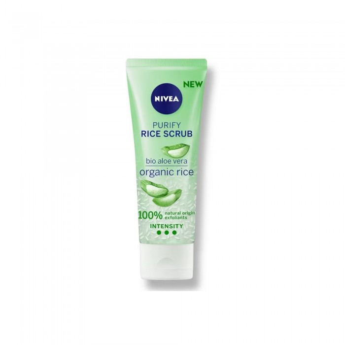 NIVEA PURIFY RICE SCRUB ORGANIC RICE BIO ALOE VERA 75ML (84931)