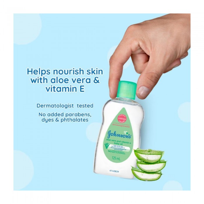 JOHNSON & JOHNSON BABY OIL 50ML - ALOE VERA