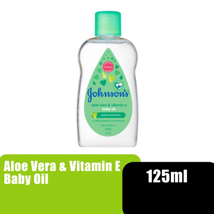 JOHNSON & JOHNSON BABY OIL 50ML - ALOE VERA