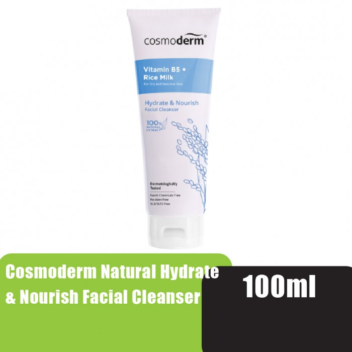 Cosmoderm Natural Hydrate and Nourish Facial Cleanser 100ml