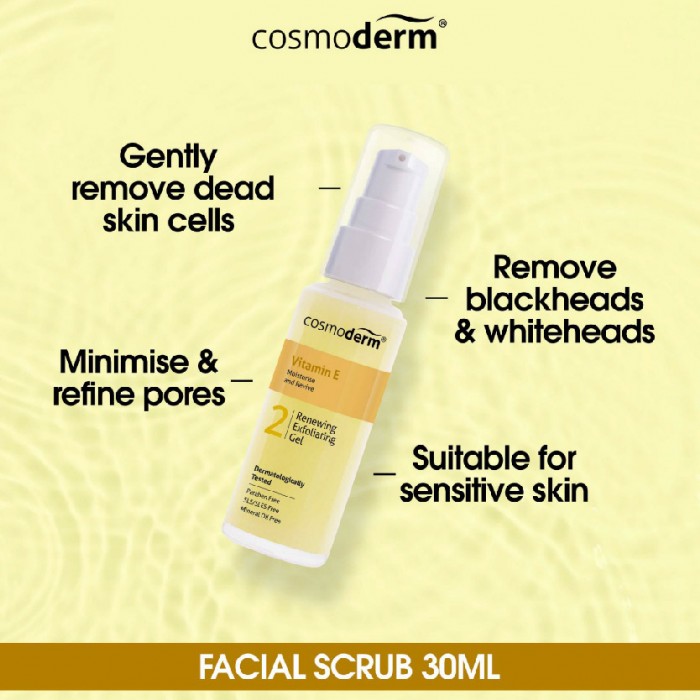 Cosmoderm Vitamin E Renewing Exfoliating Gel 30ml