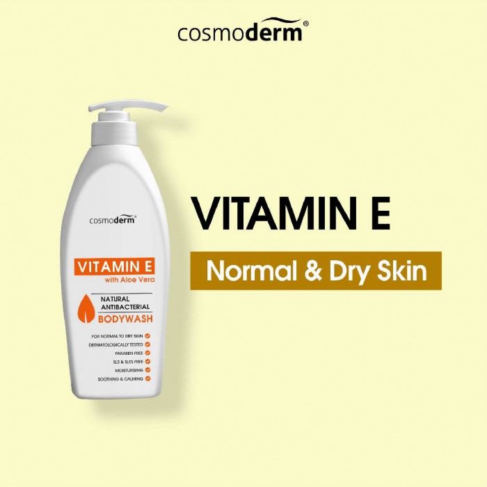 Cosmoderm Vitamin E Body Wash 500ml