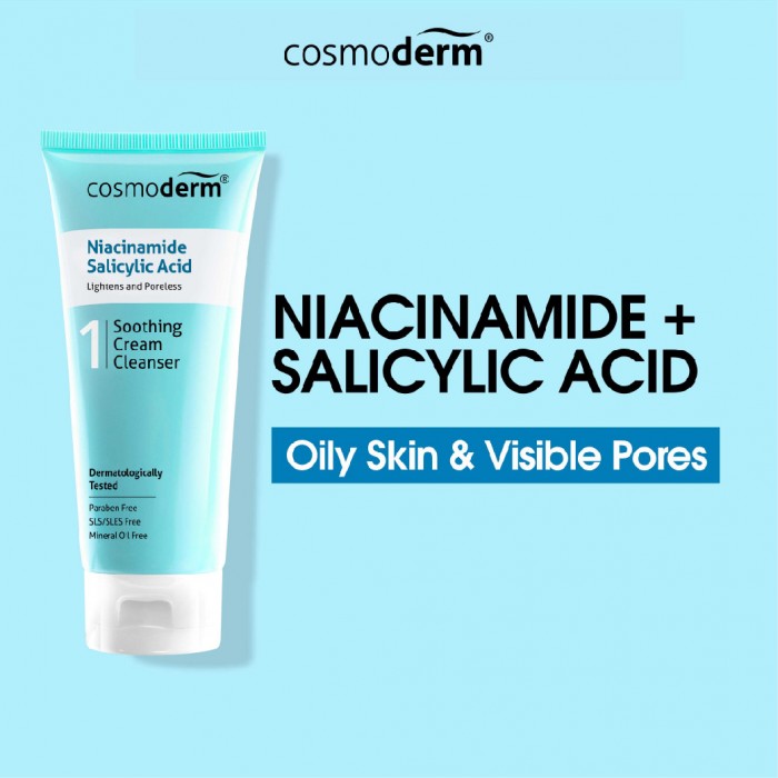 Cosmoderm Niacinamide Soothing Cream Cleanser 125ml