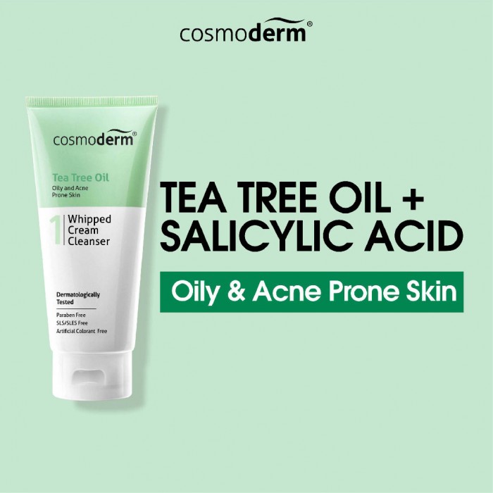 Cosmoderm Tea Tree Whipped Cream Cleanser 125ml