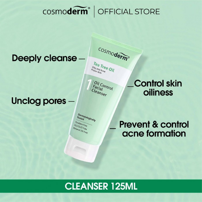 Cosmoderm Tea Tree Whipped Cream Cleanser 125ml