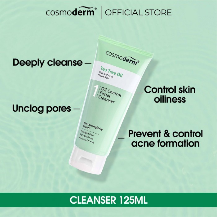 Cosmoderm Tea Tree Whipped Cream Cleanser 125ml