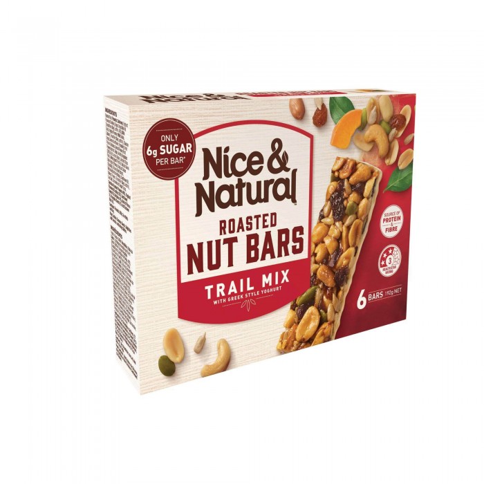 Nice&Natural Roasted Nut Bar Trail Mix 192g x 6 Protein Bar 蛋白棒 / 健康零食  (Energy Bar Snack)