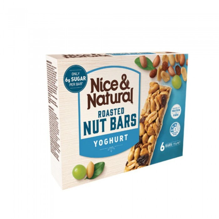 Nice&Natural Roasted Nut Bar Yogurt 192g x 6 Protein Bar 酸奶 / 蛋白棒 / 健康零食 (Energy Bar Snack)