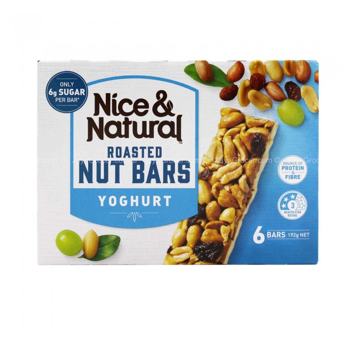 Nice&Natural Roasted Nut Bar Yogurt 192g x 6 Protein Bar 酸奶 / 蛋白棒 / 健康零食 (Energy Bar Snack)