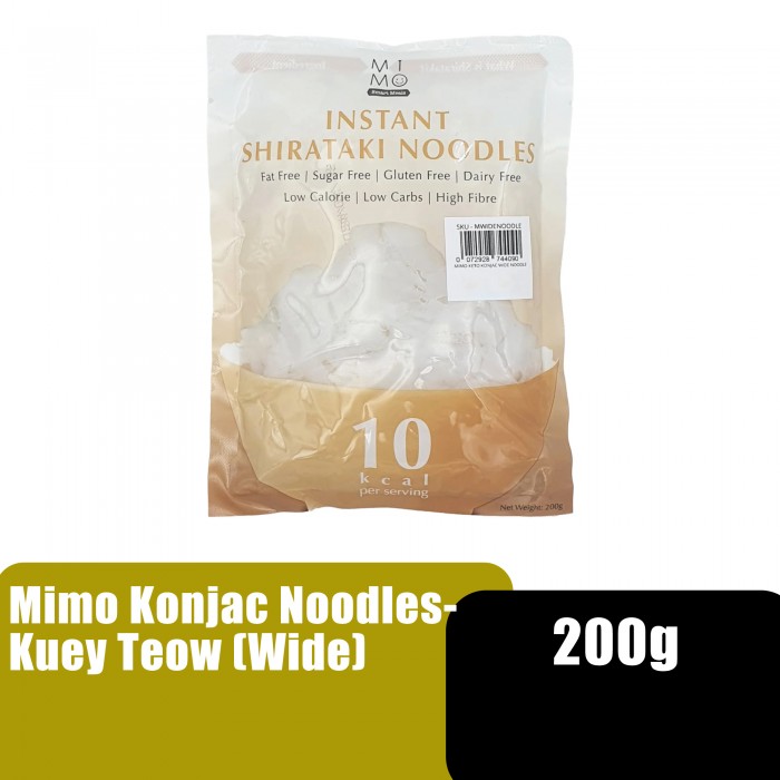 Mimo Konjac Noodles 200g - Kuey Teow (Wide)