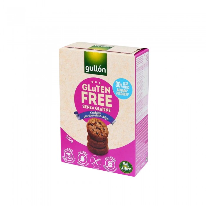 GULLON Gluten Free Cookies with Chocolate Chips 200g Healthy Snacks Biskut ( 低卡零食 / 健康零食 )