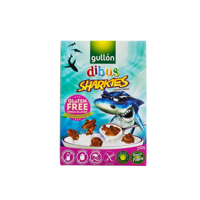 Gullon Dibus Gluten Free Biscuits For Kids - Sharkies 250g biskut baby / 宝宝零食