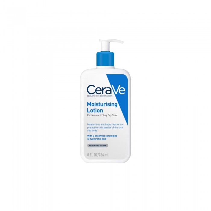 CERAVE Daily Moisturizer Body Lotion with essential ceramide 236ml, 24-hour hydration for Normal & Dry Skin