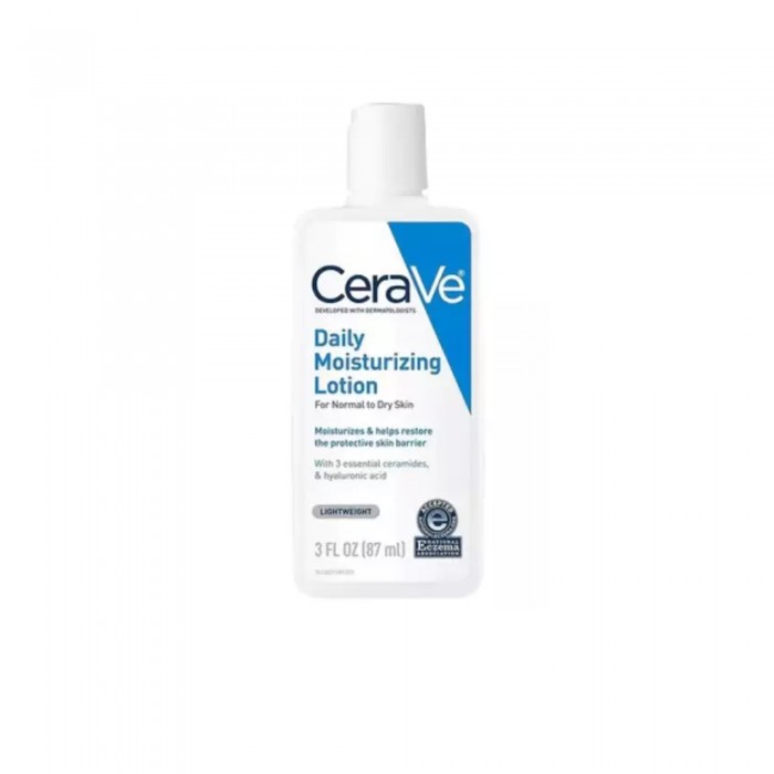 CERAVE Daily Moisturizer Body Lotion with essential ceramide 88ml, 24-hour hydration for Normal & Dry Skin