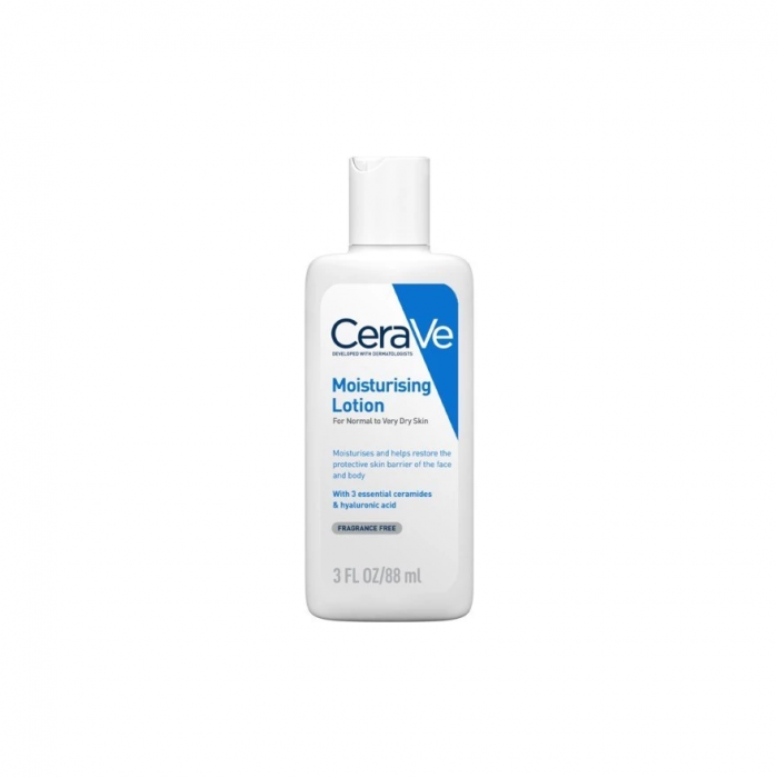 CERAVE Daily Moisturizer Body Lotion with essential ceramide 88ml, 24-hour hydration for Normal & Dry Skin