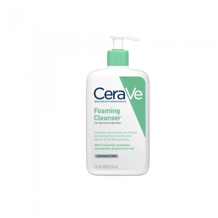 Cerave Foaming Cleanser 473ML Foaming Cleanser for Face Wash (For Normal to Oily Skin, All Skin Type)