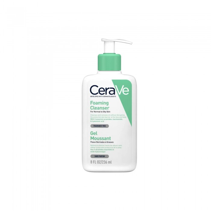 Cerave Foaming Cleanser 236ML Foaming Cleanser for Face Wash (For Normal to Oily Skin, All Skin Type)