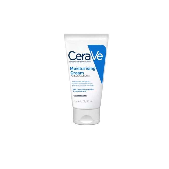 Cerave Moisturizing Cream with Essential Ceramides 50ml (For normal to dry skin on the face and body)