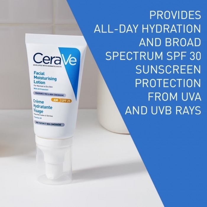 Cerave Moisturizer Lotion AM Face Moisturizer with sunscreen SPF 30 Lotion (Day) 52ml (For all skin type)