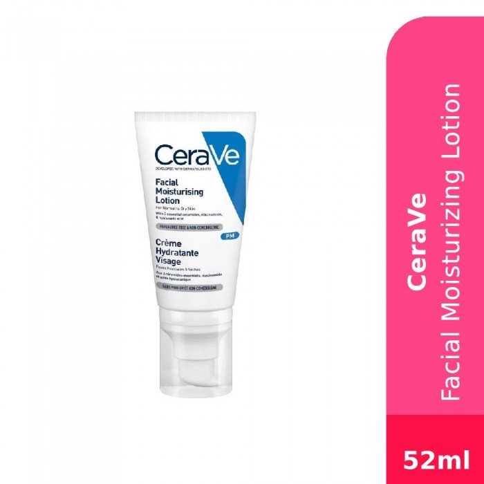 Cerave Moisturizer Lotion PM Face Moisturizer Lotion (Night) 52ml (For all skin type)