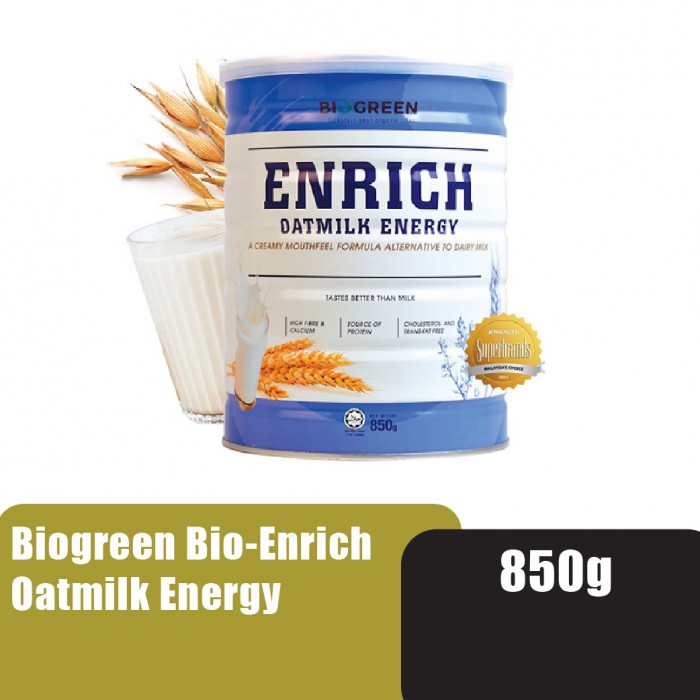 BIOGREEN Enrich Oatmilk Energy 850g