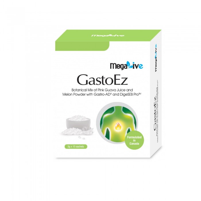 Megalive Gastoez Botanical No Suagr added Mix Drink 3gx15's (Suitable for vegan,gastrik and indigestion)