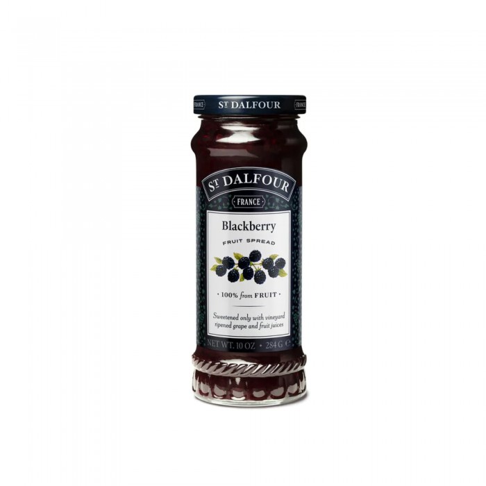 St Dalfour Natural Fruit Spread Blackcurrant 284g- Jem roti (vegan & gluten free)  天然黑加仑果酱