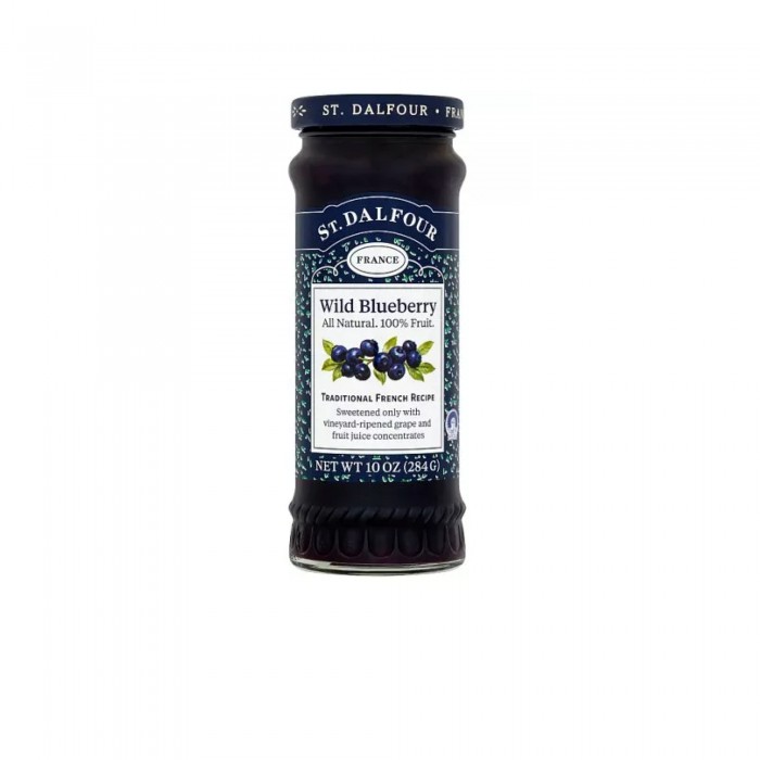 St Dalfour Natural Fruit Spread Wild Blueberry 284g - Jem roti blueberry (vegan & gluten free) /天然野生蓝莓果酱