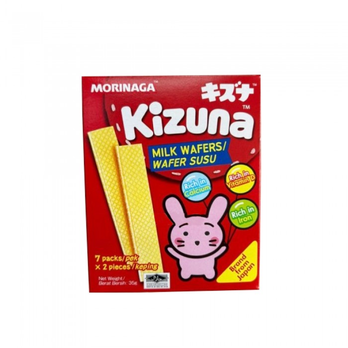 Morinaga Kizuna Milk Wafers for Kids - 52g Wafer susu for kids  宝宝零食 (calcium,vitamin d,iron)