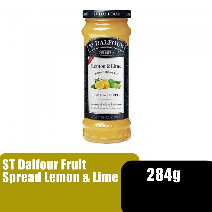 St Dalfour Natural Fruit Spread Lemon & Lime 284g - Jem roti lemon & lime (vegan & gluten free) /天然柠檬，青柠果酱