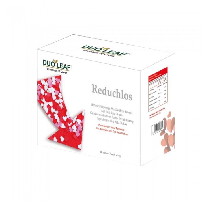 DUOLEAF Reduchlos 28'S X 10g With Soya Bean Powder, Soy Protein, Skim Milk Powder Improve Cholesterol, Omega 3 保健品 胆固醇