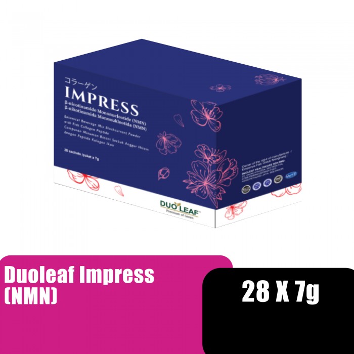 DUOLEAF Impress NMN Powder 28'S X 7g Collagen Supplement Grape Seed Supplement With Apple Stem Cell 胶原蛋白