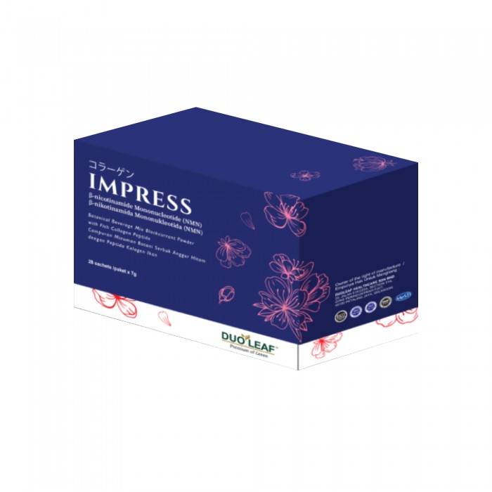 DUOLEAF Impress NMN Powder 28'S X 7g Collagen Supplement Grape Seed Supplement With Apple Stem Cell 胶原蛋白