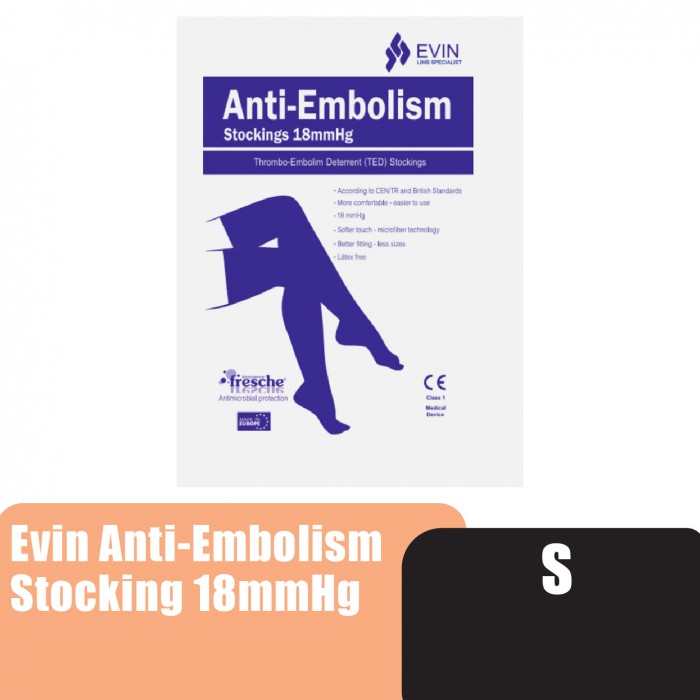 Evin Anti-Embolism Stocking 18mmHG - S