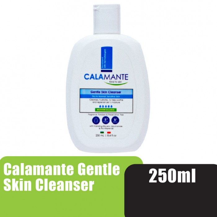 CALAMANTE Gentle Skin Cleanser 250ml - Gentle Cleanser Face & Body ( Same formula as Cetaphil & Aiken Cleanser )