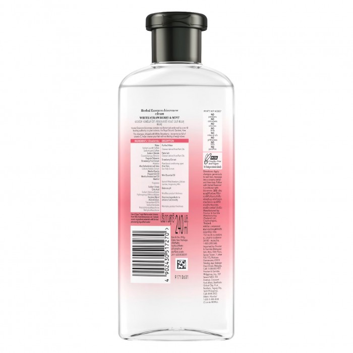 Herbal Essences Shampoo 240ml - White Strawberry & Sweet Mint