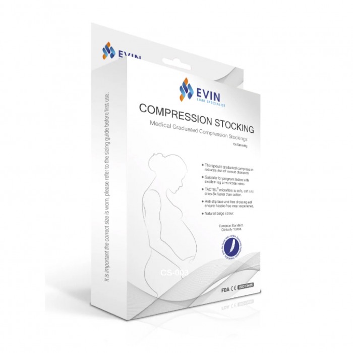 EVIN Compression Stocking 15-20mmHg/15-21mmHg (M) - Compression Socks / Stokin tebal