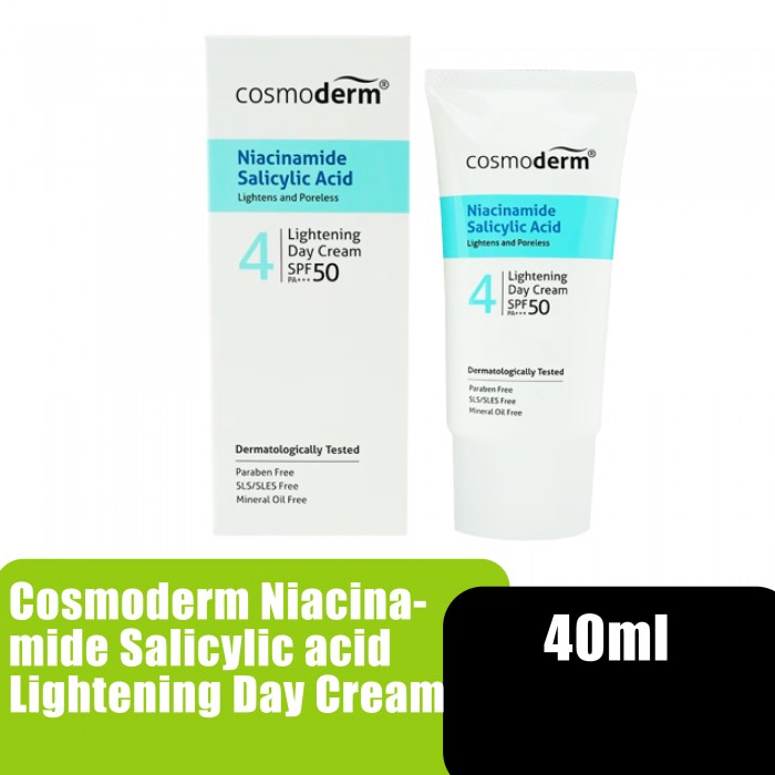 Cosmoderm Niacinamide Salicylic Acid Lightening Day Cream SPF50 PA ++ 40ml