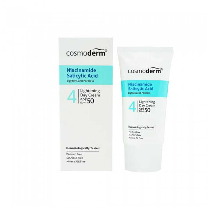 Cosmoderm Niacinamide Salicylic Acid Lightening Day Cream SPF50 PA ++ 40ml