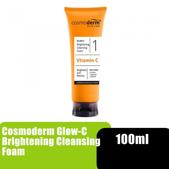 Cosmoderm Glow-C Brightening Cleanser Foam Vitamin C 100ml (Face Wash)