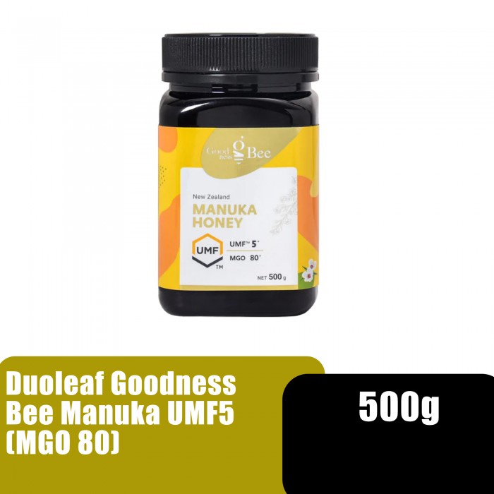 Duoleaf Goodness Bee Manuka Honey UMF5 (MGO 80) 500g Madu for General Well Being