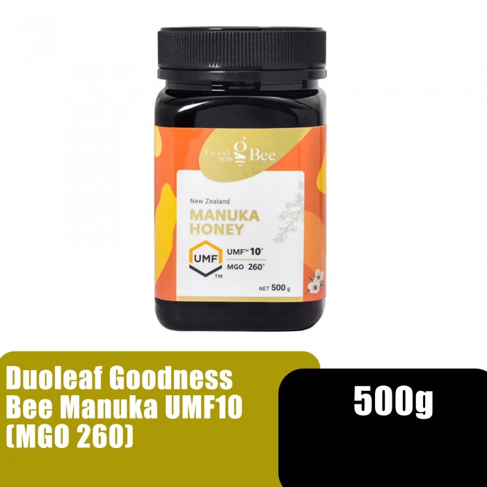 Duoleaf Goodness Bee Manuka Honey UMF10 (MGO 260) 500g Madu for General Well Being